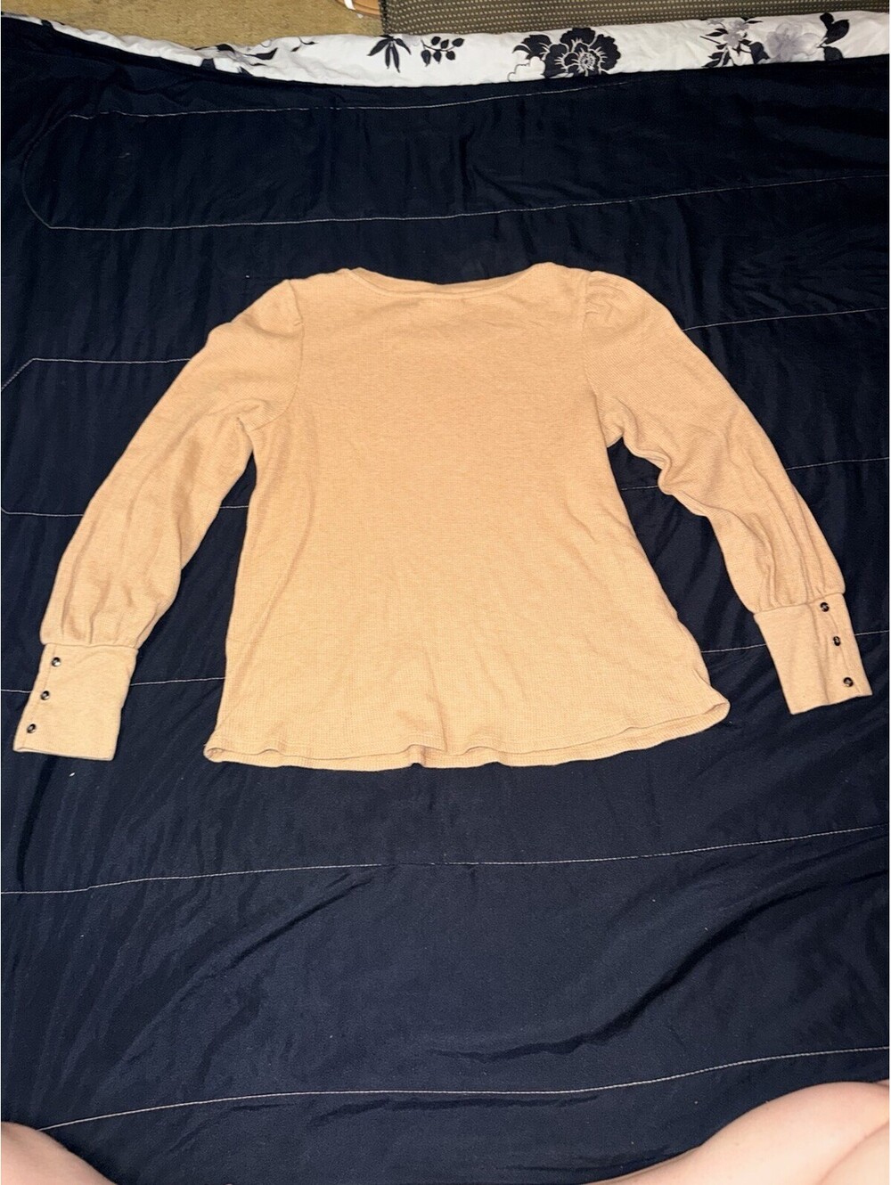 J. Jill Women's Solid Tan Top Blouse, S , Tencel Blend, Minimalist Style - Picture 2 of 6